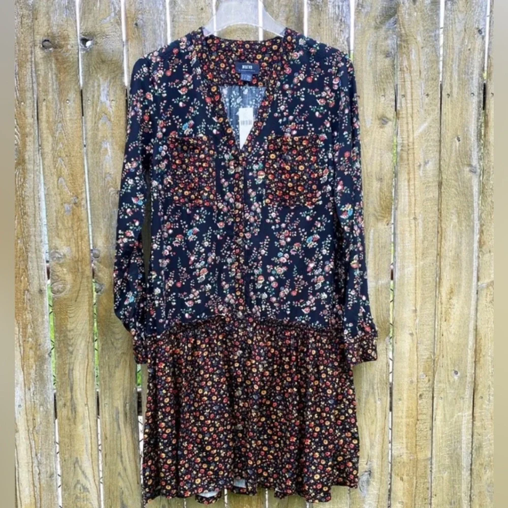 Anthropologie Marlie Floral Print Shirt Dress - Picture 5 of 5
